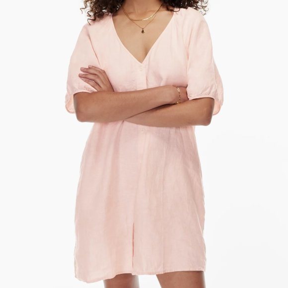 ARITZIA WILFRED APERITIF LINEN DRESS - Picture 1 of 12